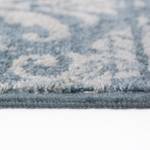 Laagpolig vloerkleed Famos viscose - Donkerblauw - 80 x 150 cm