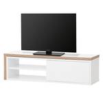 Tv-meubel Echo wit / lichtbruin - Wit/eikenhout