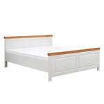 Houten bed Dax Massief grenenhout - Wit grenenhout / Grenenhout