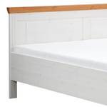 Houten bed Dax Massief grenenhout - Wit grenenhout / Grenenhout