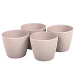 Cache-pots Loop (lot de 4) Matière plastique - Taupe