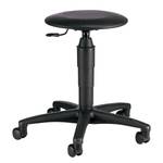 Tabouret de bureau Tec 60 Imitation cuir - Noir - Noir