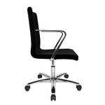 Chaise de bureau Cube III Tissu / Acier - Chrome - Noir