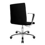 Chaise de bureau Cube III Tissu / Acier - Chrome - Noir
