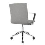 Sedia ufficio girevole Cube III Tessuto / Acciaio - Cromo - Color grigio pallido