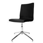 Chaise de bureau Cube I Tissu / Acier - Chrome - Noir