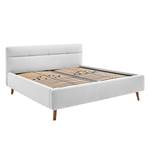 Letto imbottito LOTTE Tessuto - Tessuto Meara: grigio chiaro - 180 x 200cm