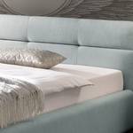 Letto imbottito LOTTE Tessuto Meara: grigio menta - 180 x 200cm