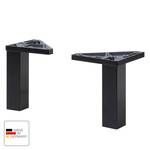 Pieds pour meuble Belgrad (lot de 2) Noir - Matière plastique - 2.5 x 10 x 2.5 cm