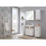 Meuble sous lavabo Quickset 931 Blanc / Imitation chêne