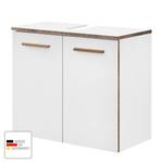 Waschbeckenunterschrank Quickset 931 Weiß / Eiche Dekor