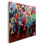 Tableau déco Marvel Heroes Papier / MDF - Multicolore