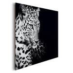 Tableau déco Leopard Papier / MDF - Noir