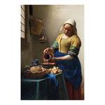 Tableau déco Jan Vermeer II Papier / MDF - Bleu