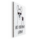 Afbeelding Lama papier/MDF - wit