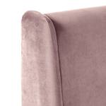 Letto imbottito Limmer Tessuto effetto velluto - Mauve - 140 x 200cm