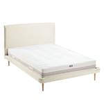 Gestoffeerd bed Eden Hill Geweven stof - Beige - 140 x 200cm