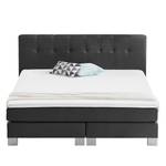 Letto boxspring Royal Night Tessuto - Con topper - Ardesia - 200 x 200cm - Senza contenitori