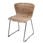 Chaises Sansibar Polyrotin / Acier - Marron / Noir