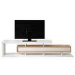 Mobile TV Hensies Bianco opaco/Rovere nodato