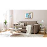 Schlafsofa Lierde II Webstoff - Cappuccino - Breite: 202 cm