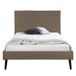 Gestoffeerd bed Venla geweven stof - Latte Macchiattokleurig - 160 x 200cm