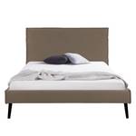 Gestoffeerd bed Venla geweven stof - Latte Macchiattokleurig - 180 x 200cm