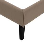 Gestoffeerd bed Venla geweven stof - Latte Macchiattokleurig - 180 x 200cm