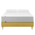 Sommier boxspring Alven Tissu - Jaune curry - 160 x 200cm