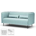 Sofa Gatton (3-Sitzer) Webstoff - Eisblau