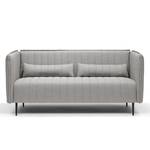 Sofa Gatton (3-Sitzer) Webstoff - Grau