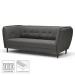 Sofa Muno (3-Sitzer) Webstoff - Schwarz