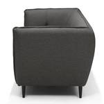 Sofa Muno (3-Sitzer) Webstoff - Schwarz