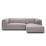 Ecksofa Tangua Webstoff - Platin - Longchair davorstehend rechts