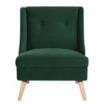 Fauteuil Buxin I fluweel - Antiek groen