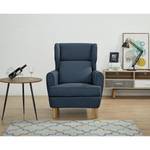 Fauteuil bergère Boddin Tissu - Tissu Nims: Bleu jean