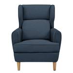 Fauteuil bergère Boddin Tissu - Tissu Nims: Bleu jean