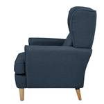 Oorfauteuil Boddin geweven stof - Geweven stof Nims: Jeansblauw