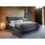 Boxspring Crush geweven stof - Antraciet - 180 x 200cm - H3 medium