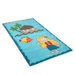 Tapis enfant Honolulu Tissu - Turquoise - 80 x 150 cm