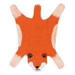 Tapis en feutre Foxy Fox Fibres naturelles - Orange / Beige - 100 x 125 cm