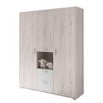 Kinderkleiderschrank Cuby Weiß / Beige