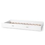 Lit gigogne Cinderella Blanc - En partie en bois massif - 93 x 25 x 199 cm