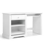 Bureau Cinderella Blanc - En partie en bois massif - 124 x 75 x 58 cm