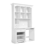 Bureau Cinderella Blanc - En partie en bois massif - 124 x 75 x 58 cm