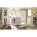 Open kast Cinderella Wit - Deels massief hout - 72 x 206 x 42 cm