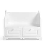 Banc Cinderella Blanc - En partie en bois massif - 108 x 80 x 48 cm