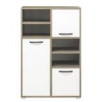 Buffet haut Moon Gris - Blanc - Bois manufacturé - 95 x 146 x 46 cm