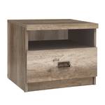 Table de chevet Malcom Beige - Marron - Bois manufacturé - 50 x 42 x 40 cm