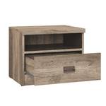 Table de chevet Malcom Beige - Marron - Bois manufacturé - 50 x 42 x 40 cm